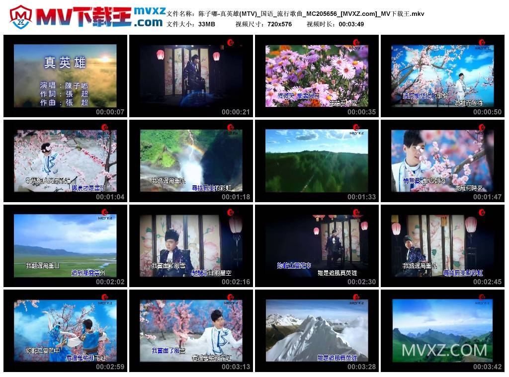 陈子嘟-真英雄(MTV)_国语_流行歌曲_MC205656